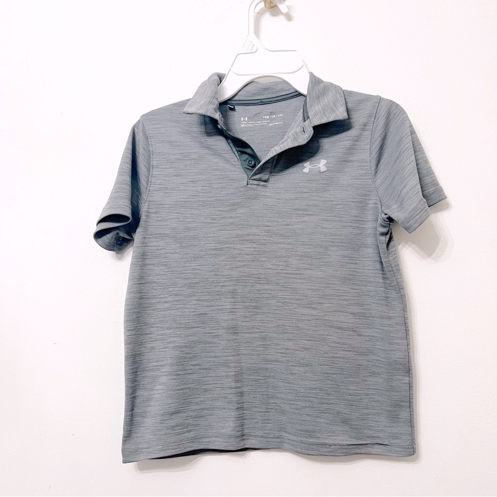 🤍Under Armour Kids Charcoal Polo Shirt